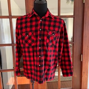 Vintage 1980’s Flannel Shirt Rugged Wear